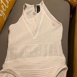 Gabrielle Union  crochet swimsuit coverup